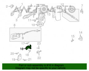 Петля двери верхняя передняя левая Ford Transit Connect MK2 13-