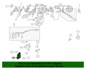 Buclele ușii inferioare din față stânga Ford Transit Connect MK2 13-