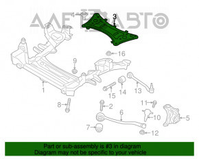 Кронштейн подрамника BMW X3 F25 11-17