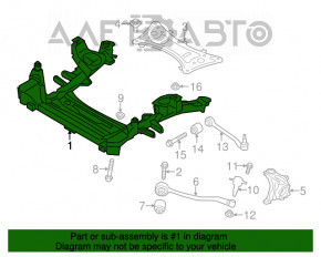 Подрамник передний BMW X3 F25 11-17