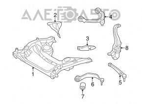 Подрамник передний BMW 5 F10 11-16 3.0, 3.0T RWD