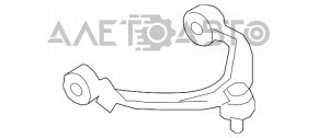 Maneta sus fata dreapta BMW 5 F10 10-16 nou original OEM