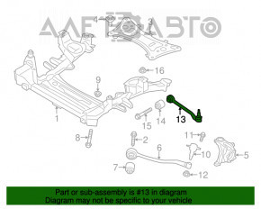 Maneta de schimbare a vitezelor din fata, inferioara, spate, stanga pentru BMW X3 F25 11-17 cu articulatie sferica.