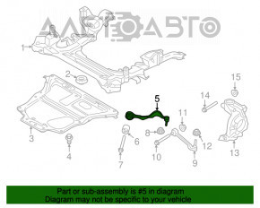 Maneta inferioară dreapta față BMW 3 F30 12-18 AWD nou OEM original