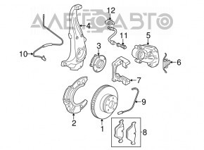 Moye de roată față dreapta BMW 5 F10 09-17 nou aftermarket GSP