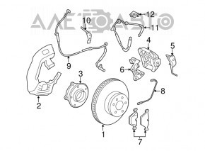 Ступица передняя правая BMW X3 F25 11-17