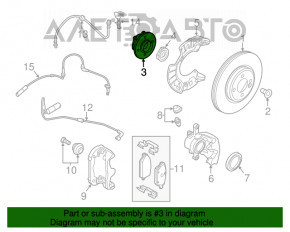 Butuc roata dreapta față Mini Cooper F56 3d 14-