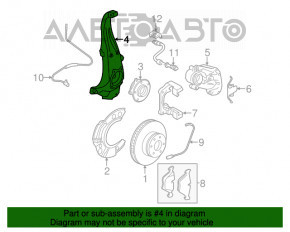 Capacul frontal stânga BMW 5 F10 11-17