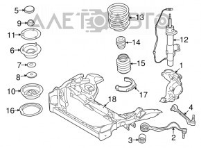 Capacul frontal stânga BMW 335i e92 07-13