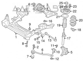 Capacul frontal stânga BMW X3 F25 11-17 cu articulație esferică