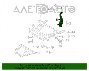 Цапфа передняя левая BMW X5 E70 07-13