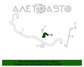 Suportul de fixare a stabilizatorului frontal stânga pentru BMW X3 F25 11-17 ruginit