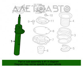 Amortizorul din față dreapta pentru Mini Cooper F56 3d 14- 1.5t