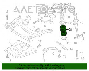 Arcul de suspensie din față dreapta pentru BMW 5 F10 11-16 2.0T, 3.0T