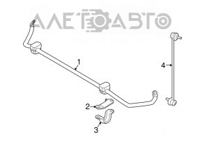 Bară stabilizatoare față dreapta BMW 5 F10 11-16 nou OEM original