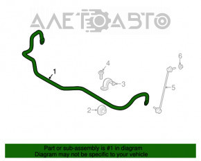 Stabilizatorul frontal pentru BMW X3 F25 11-17