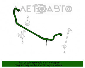Стабилизатор передний BMW 335i e92 07-13