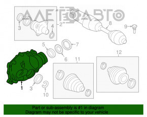 Передний редуктор BMW X3 F25 11-17 3.38 110к