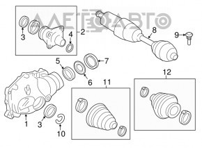 Передний редуктор BMW X3 F25 11-17 3.38 110к