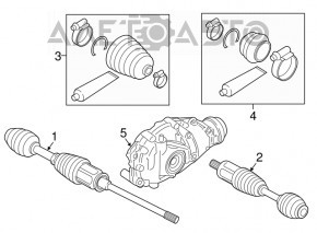 Reductorul de transfer din față pentru BMW 5 F10 11-17