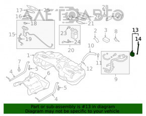 Capacul gurii de umplere a rezervorului de combustibil pentru Hyundai Sonata 11-15.