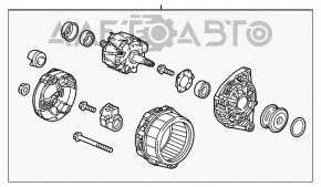 Генератор Honda Civic X FC 16-17 1.5T