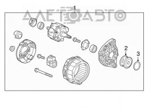 Генератор Honda Civic X FC 16-17 1.5T