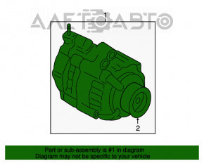 Генератор Honda Accord 13-17 2.4