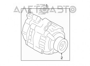 Генератор Honda Accord 13-17 2.4