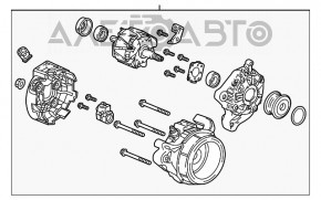 Generatorul Honda Civic X FC 18-20 1.5T