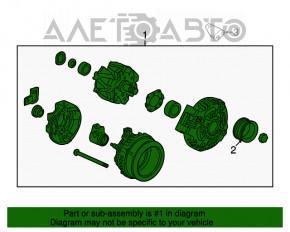 Генератор Honda Accord 13-17 3.5
