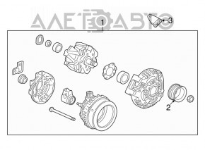 Генератор Honda Accord 13-17 3.5