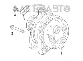 Генератор Honda Accord 18-22 2.0T