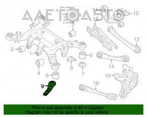 Capacul spate al barei dreapta BMW 7 G11 G12 16-22