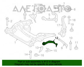 Maneta jos fata dreapta fata BMW 5 G30 17-23 RWD silentios crapat