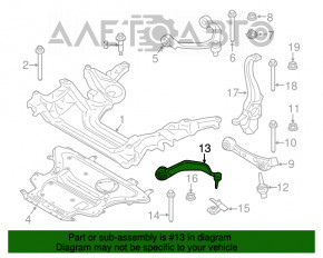 Maneta inferioară față stânga față BMW 5 G30 17-23 AWD