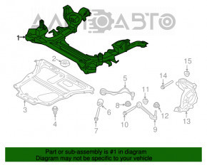 Grila frontala BMW 3 F30 13-18 AWD ruginită