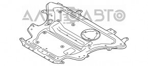 Protecție metalică pentru motorul BMW 5 G30 17-23 AWD