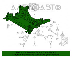 Подрамник передний BMW X3 G01 19-22 RWD