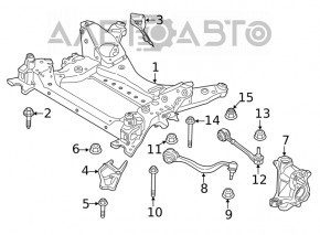 Подрамник передний BMW X3 G01 19-22 RWD