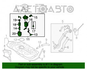 Pompă de combustibil, pompă de benzină, colector asamblat Kia Forte 4d 17-18 restilizare 2.0 mpi