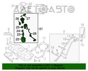 Топливный насос бензонасос Kia Soul 14-19