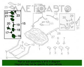 Pompă de combustibil, pompă de benzină Hyundai Sonata 16-19 hibrid