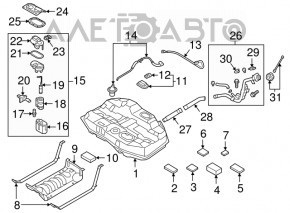 Pompă de combustibil, pompă de benzină Hyundai Sonata 16-19 hibrid