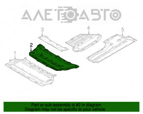 Protecția motorului BMW 7 G11 G12 16-22 față AWD