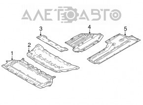 Protecția motorului BMW 7 G11 G12 16-22 față AWD