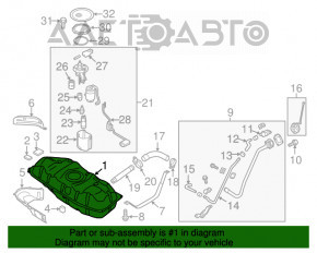 Rezervor de combustibil Kia Soul 14-19