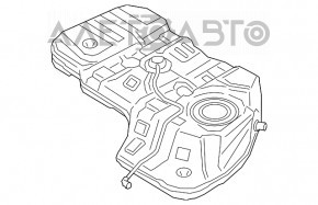 Топливный бак Hyundai Santa FE 19-20 2.0, 2.4