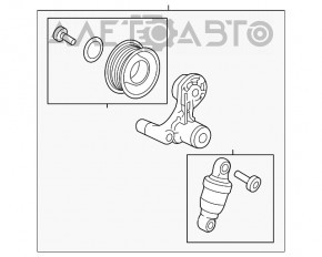 Roleta tensorului curelei de transmisie pentru Honda Accord 13-17 2.4