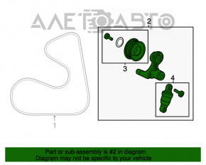 Roleta tensorului curelei de transmisie pentru Honda Accord 13-17 2.4